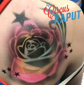 rose airbrush tattoo